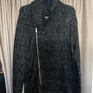 H&M Black Zip-Up Sweater